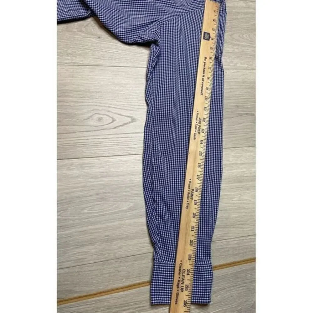 Polo Ralph Lauren Shirt Men XL Blue Gingham Check‎ Performance Nylon Stretch